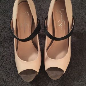 BCBG multi colored platform heels. No box. Size 8